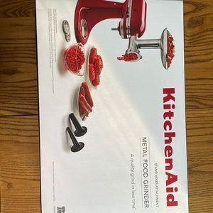 KitchenAid metal food grinder stand mixer attachment